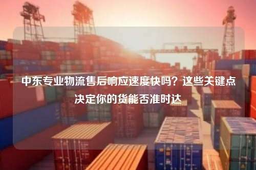 中东专业物流售后响应速度快吗？这些关键点决定你的货能否准时达