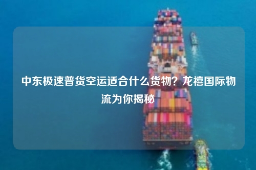 中东极速普货空运适合什么货物?龙禧国际物流为你揭秘