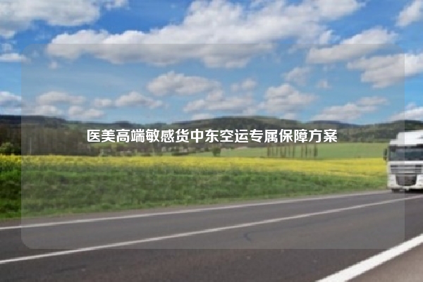 医美高端敏感货中东空运专属保障方案