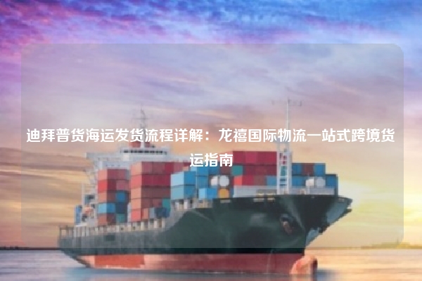 迪拜普货海运发货流程详解:龙禧国际物流一站式跨境货运指南