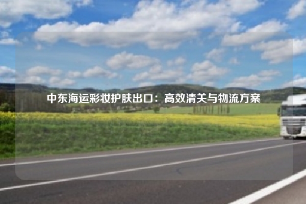 中东海运彩妆护肤出口：高效清关与物流方案