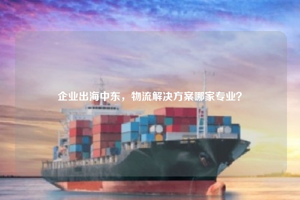 企业出海中东，物流解决方案哪家专业？