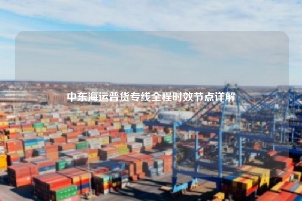 中东海运普货专线全程时效节点详解