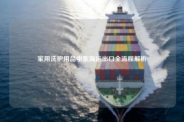 家用洗护用品中东海运出口全流程解析