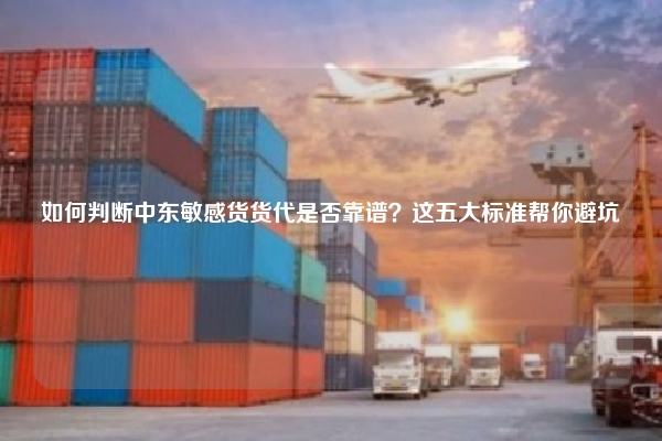 如何判断中东敏感货货代是否靠谱？这五大标准帮你避坑