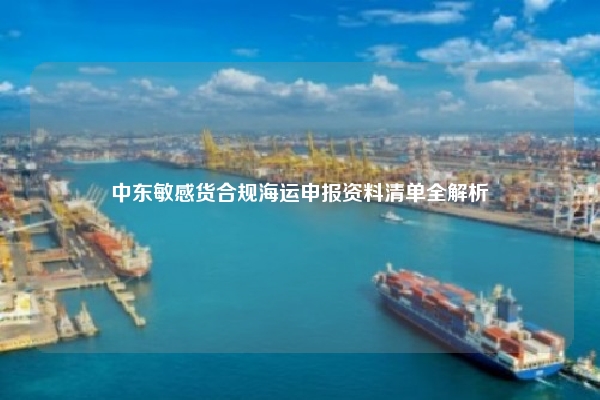 中东敏感货合规海运申报资料清单全解析