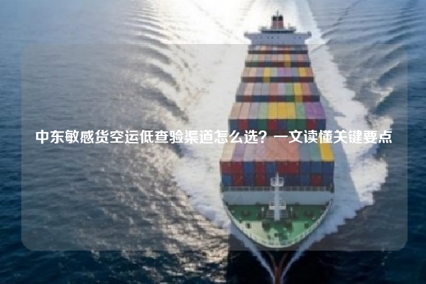 中东敏感货空运低查验渠道怎么选？一文读懂关键要点