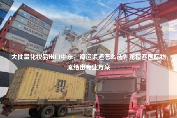 大批量化妆品出口中东，海运渠道怎么选？龙禧客国际物流给出专业方案
