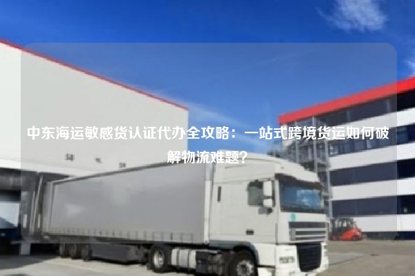 中东海运敏感货认证代办全攻略：一站式跨境货运如何破解物流难题？