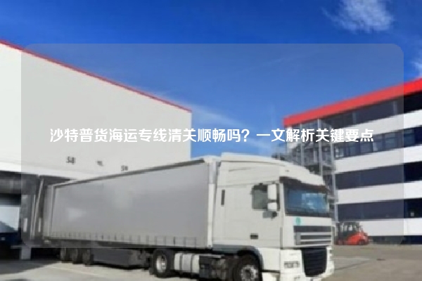 沙特普货海运专线清关顺畅吗？一文解析关键要点